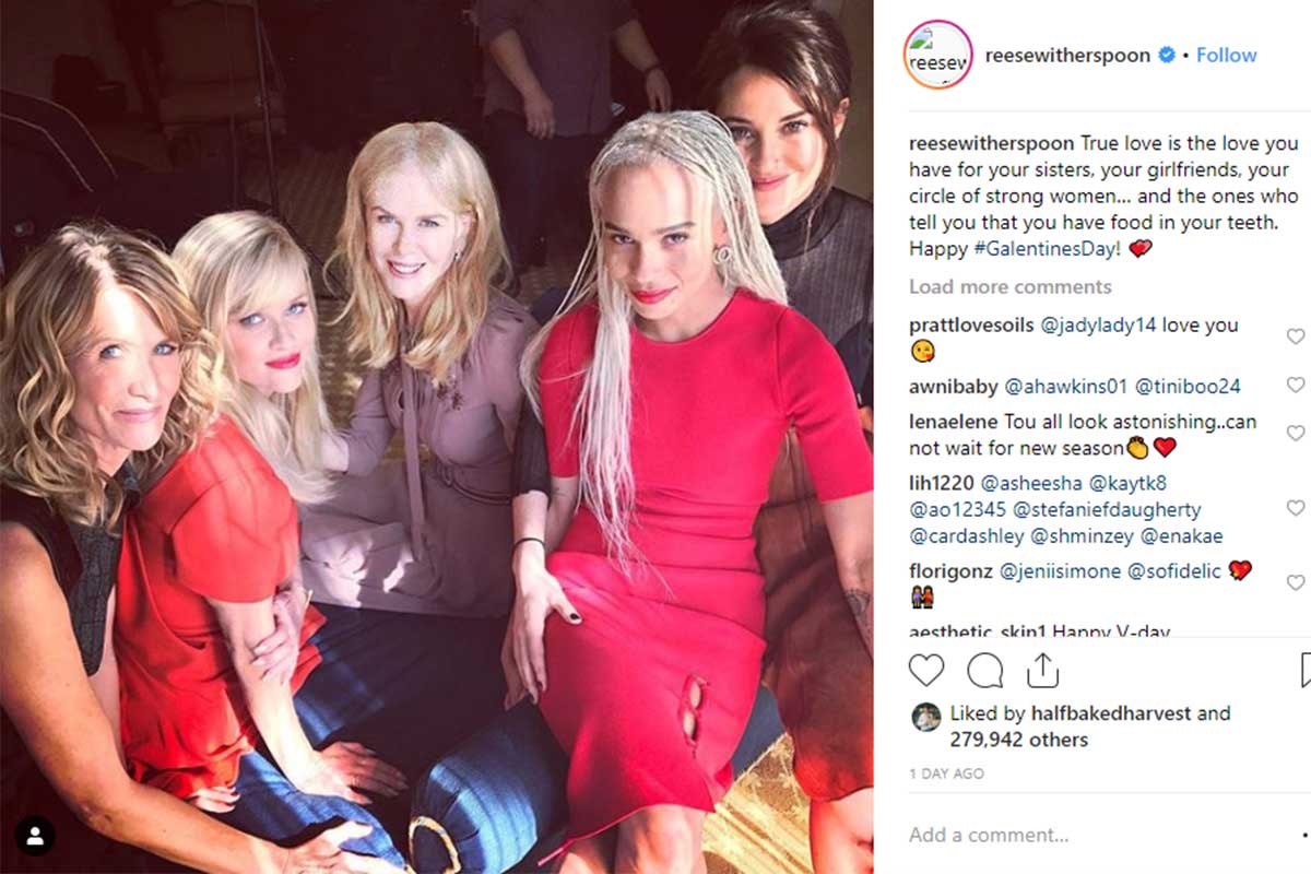 Reese Witherspoon Galentine's post